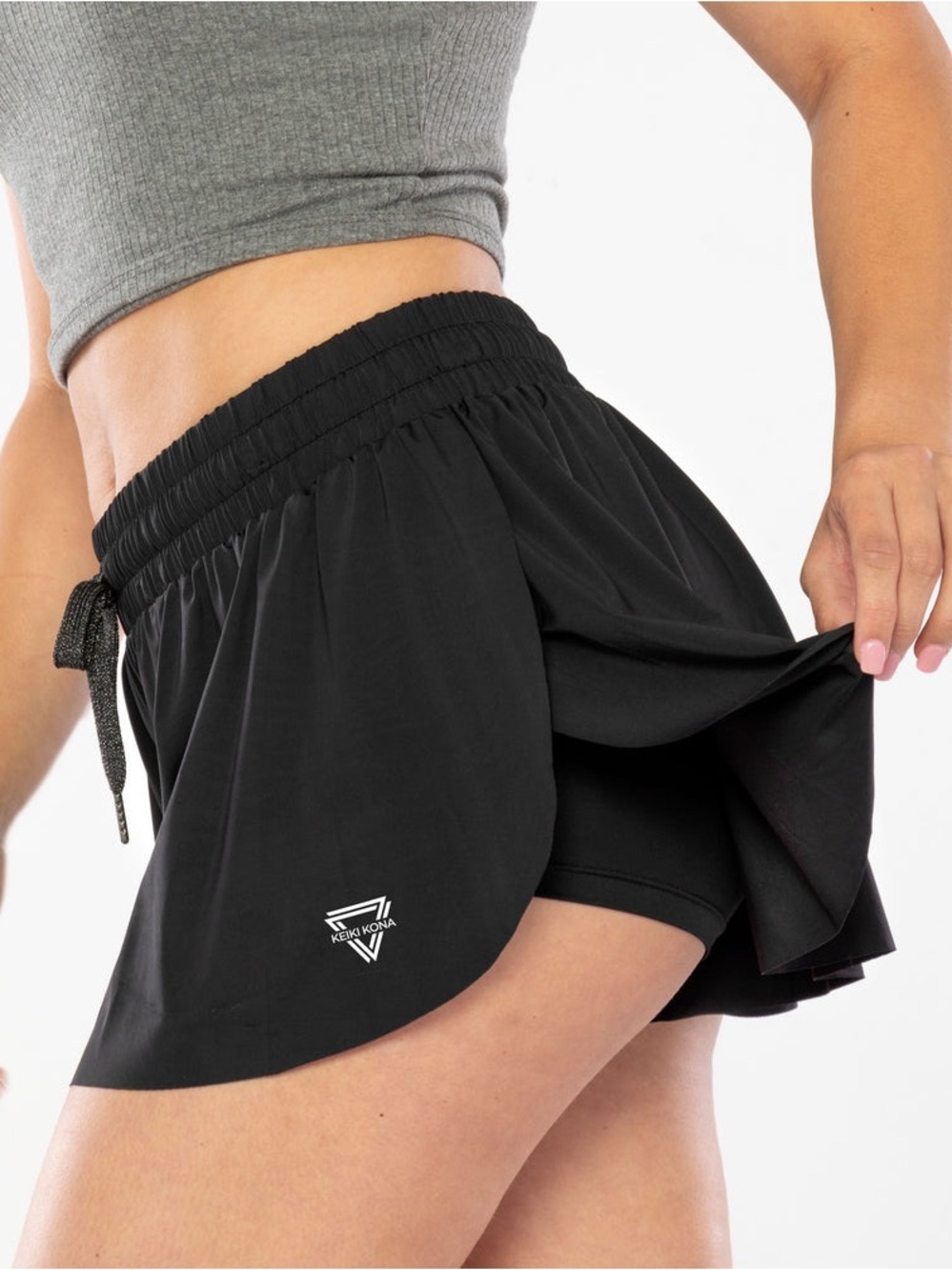 Keiki Kona NWT 2-in-1 Flowy Fitness Shorts